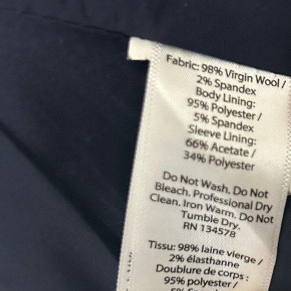 Vineyard Vines by Shep & Ian Boathouse Performance Wool Navy Blazer Size 44L - Picture 13 of 15